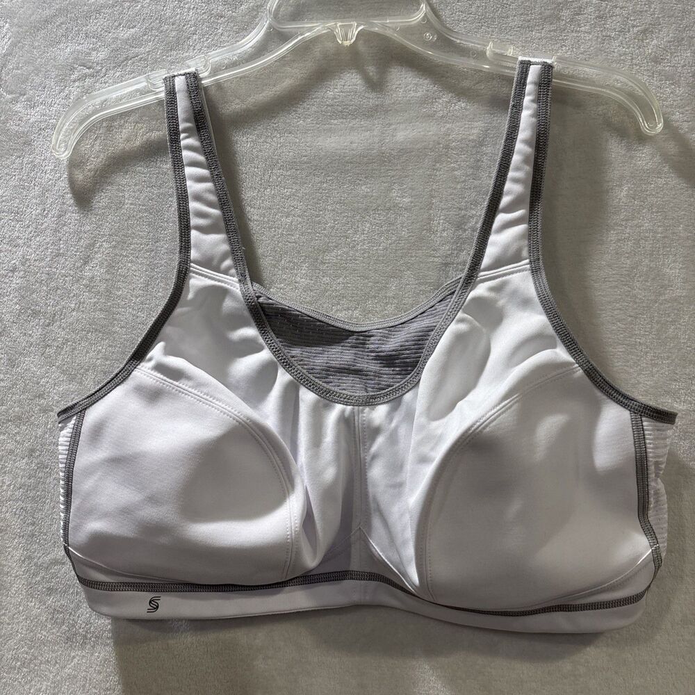 Glamorise Sports Bra Women's 42C White No Bounce Camisole Elite Wireless Support